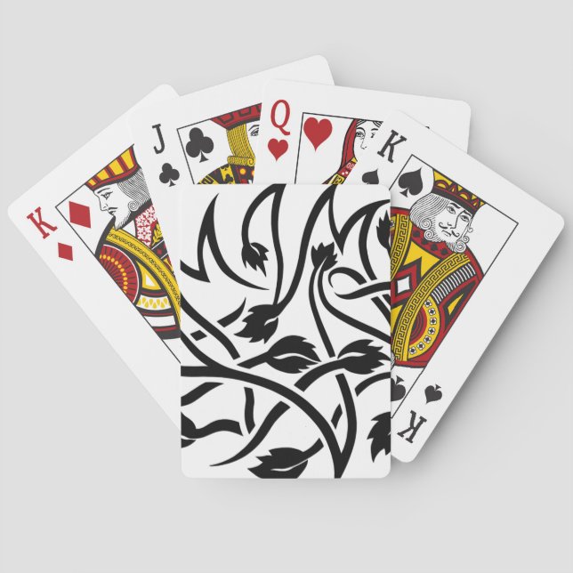 Jeu De Cartes Les Tatouages noirs de Swirls (dos)