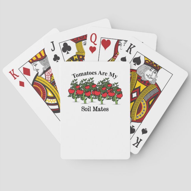 Jeu De Cartes Les Tomates Drôle Sont Mes Mates De Sol (dos)