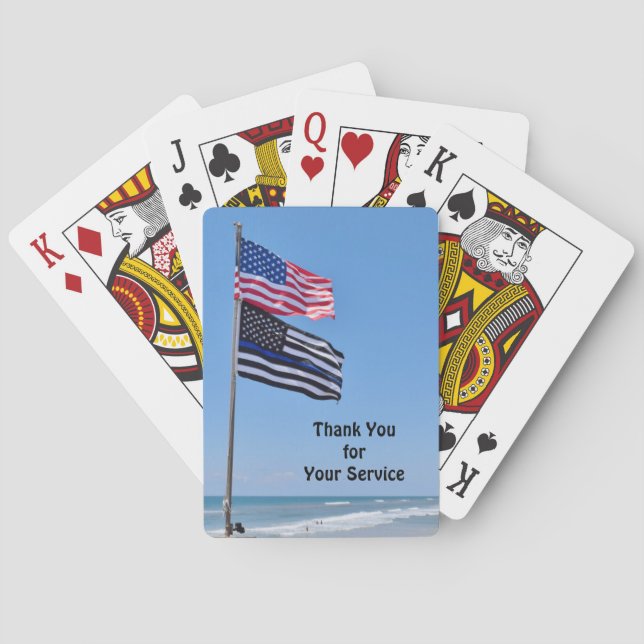 Jeu De Cartes Les vétérans américains jouent aux cartes (dos)