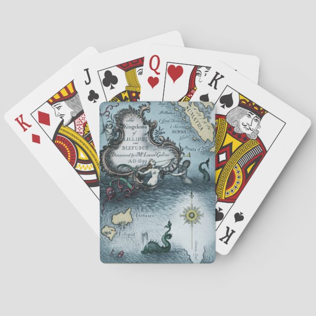 Jeu De Cartes Les voyages de Gulliver par Jonathan Swift (dos)