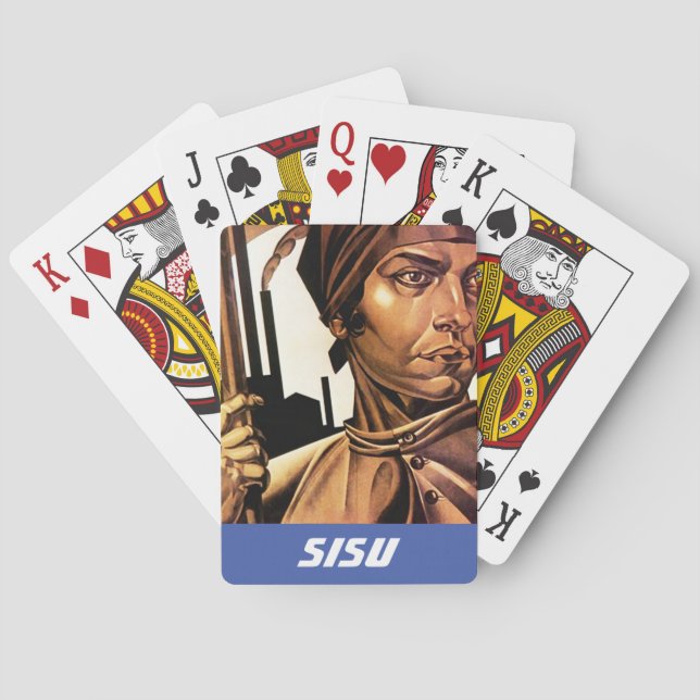 Jeu De Cartes Les yoopers finlandais de la Finlande de Finn de (dos)