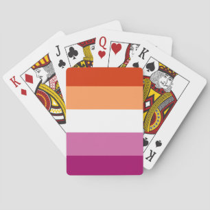 Jeu De Cartes Lesbian Pride Flag LGBTQ