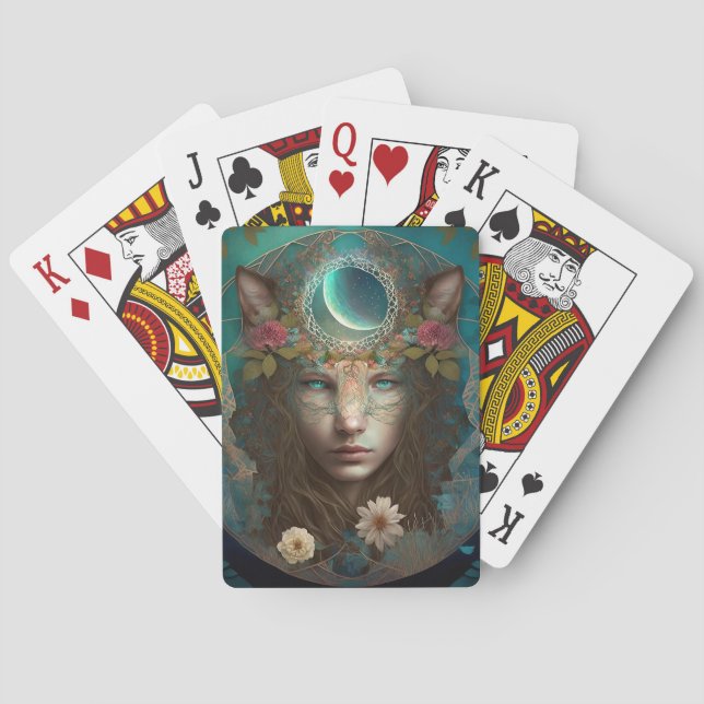 Jeu De Cartes L'Esprit Animal L'Art Imaginaire Mystique (dos)