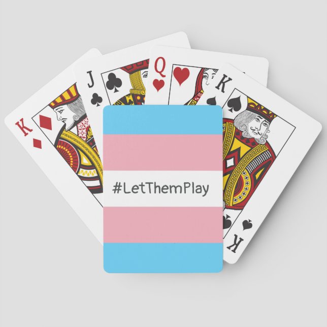 Jeu De Cartes #Let'ThemPlay Drapeau Transgenre Athlètes (dos)