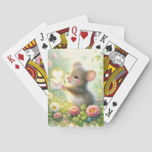 Jeu De Cartes Lettre d'amour de souris de cottage Prairie