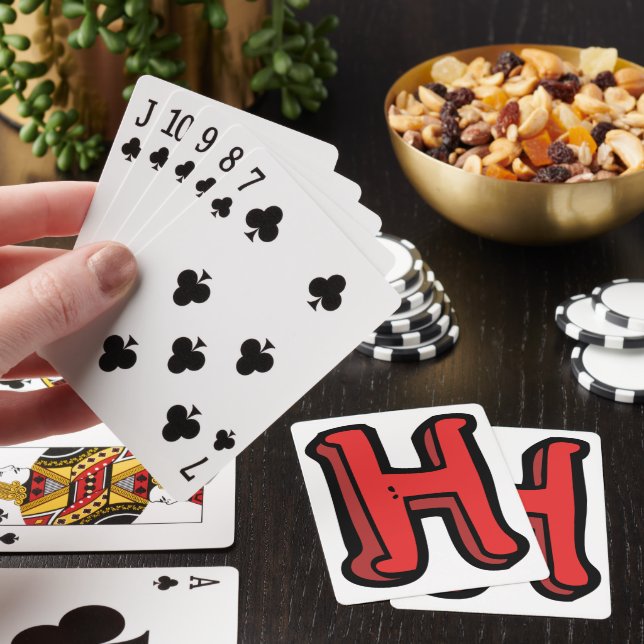 Jeu De Cartes Lettre rouge gras H Fun Alphabet (In Situ)