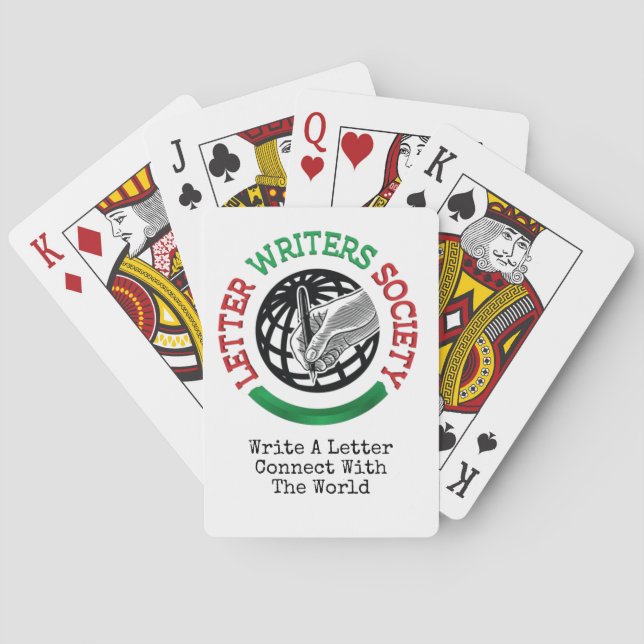 Jeu De Cartes Lettre Writers Society Jouer des cartes (dos)