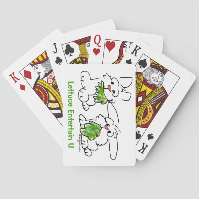Jeu De Cartes Lettuce Entertain U Cartoon Lapin Lapins (dos)