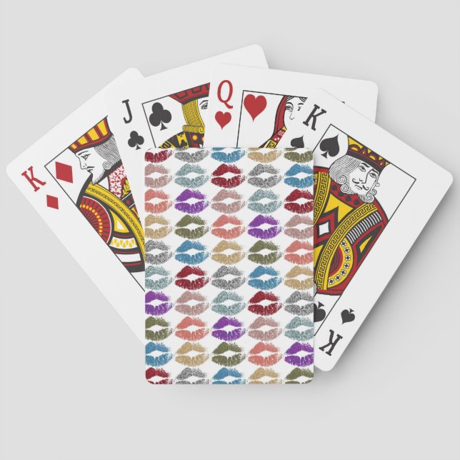 Jeu De Cartes Lèvres colorées élégantes #39 (dos)