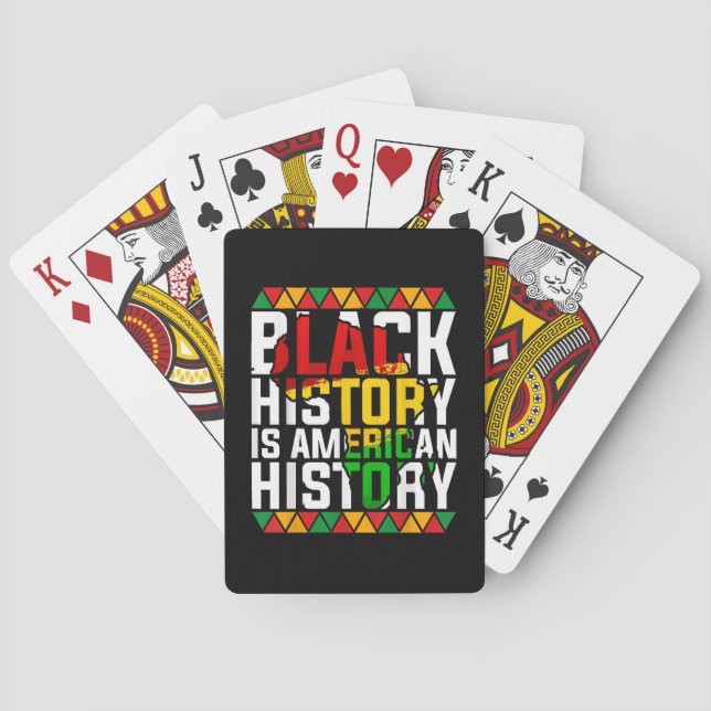 Jeu De Cartes L'histoire noire est l'histoire américaine patriot (dos)