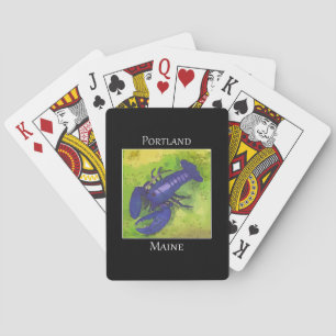 Jeu De Cartes Lhomard violet rare Portland Maine