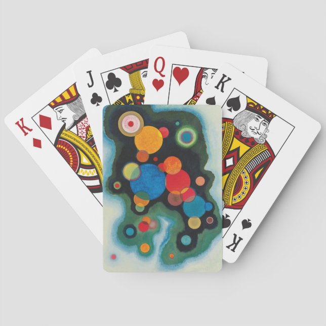 Jeu De Cartes L'huile Abstraite d'impulsion profonde de Kandinsk (dos)