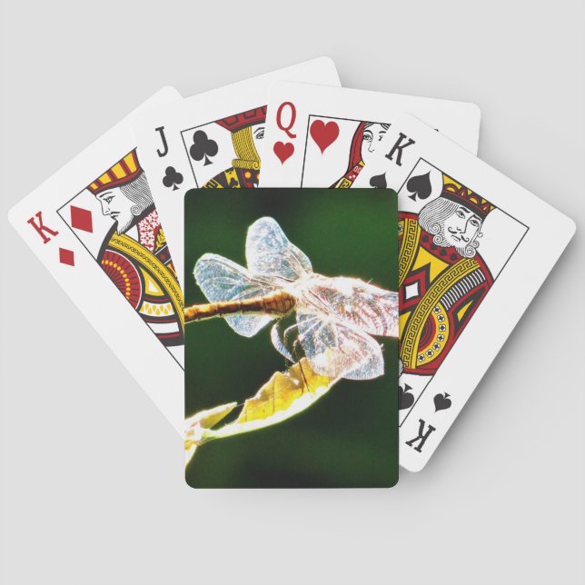 Jeu De Cartes libellule transparente (dos)