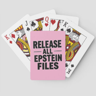 Jeu De Cartes Libérer tous les fichiers Epstein