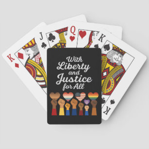 Jeu De Cartes Liberté et justice pour tous pour la liberté de pr