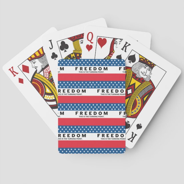 Jeu De Cartes Liberté Un Véritable Patriote (dos)