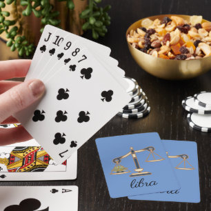 Jeu De Cartes Libra personnalisée Zodiac