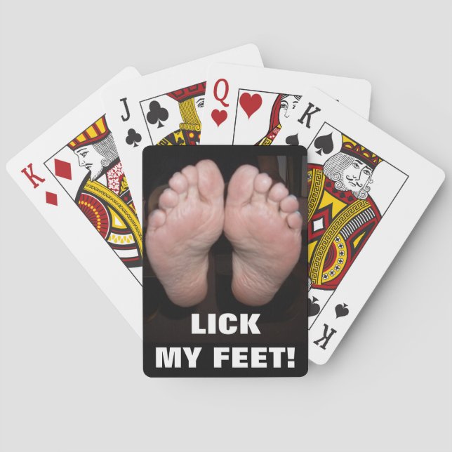 JEU DE CARTES LICK MES PIEDS (dos)