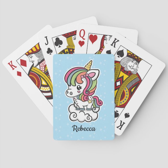 Jeu De Cartes Licorne mignonne (dos)