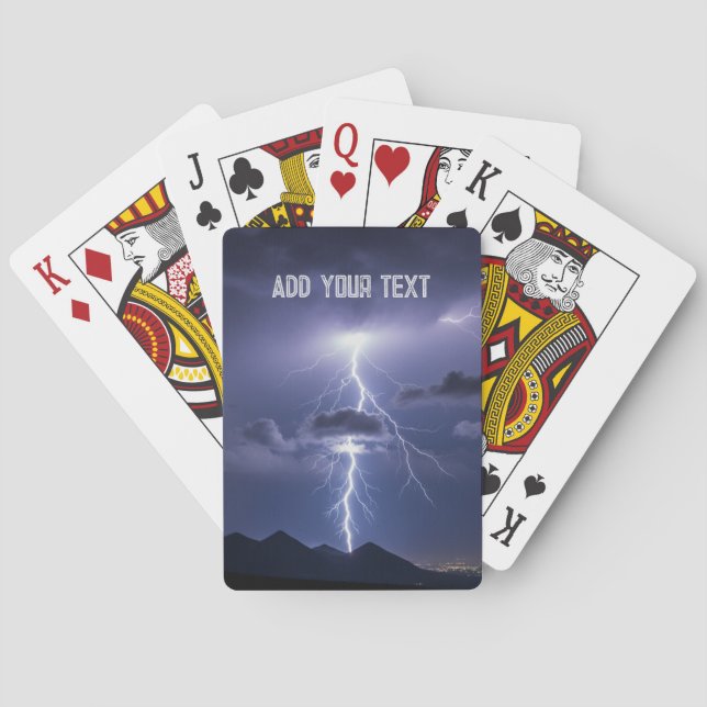Jeu De Cartes Lightening Bolt Storm Playing Cards Multiple games (dos)