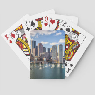 Jeu De Cartes Ligne d'horizon de Boston en bord de mer