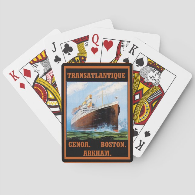 Jeu De Cartes Lignes de croisière Lovecraft : Arkham (dos)