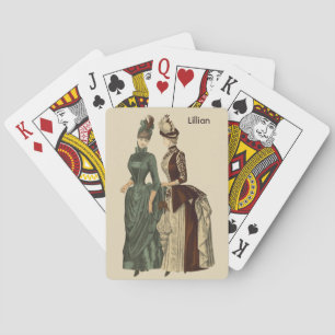 JEU DE CARTES LILLIAN ~ MODE VINTAGE ~ COSTUMES ~