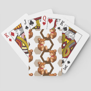 Jeu De Cartes l'illustration d'une rangée de nounours concernent
