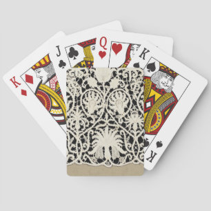 Jeu De Cartes Linge de dentelle mariage blanc classique jolie