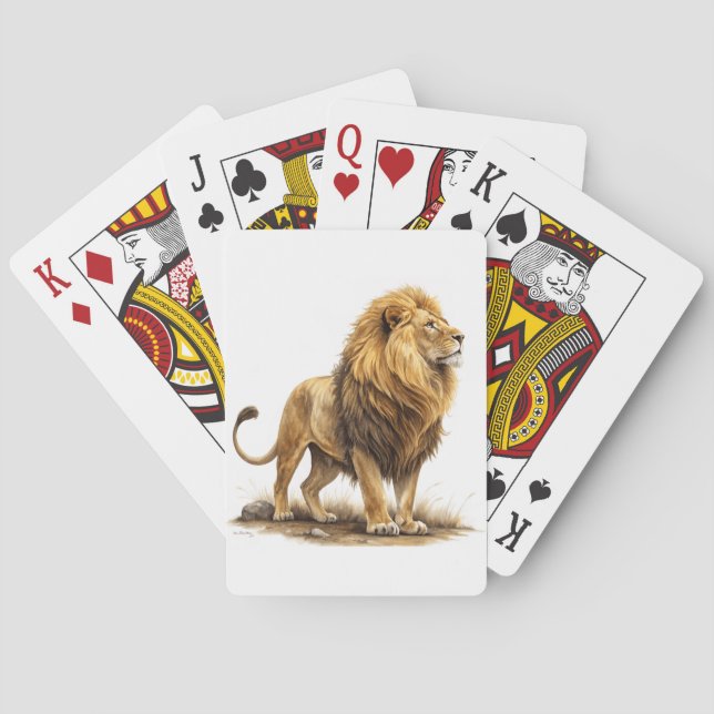 Jeu De Cartes Lion (dos)