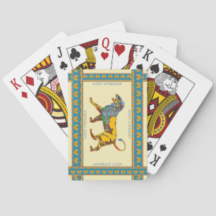 Jeu De Cartes Lion Assyrie Classique Jouer Cartes