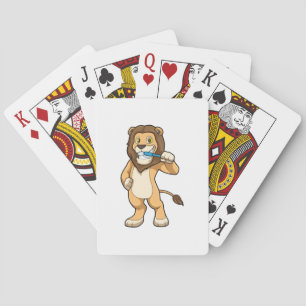 Jeu De Cartes Lion avec brosse à dents
