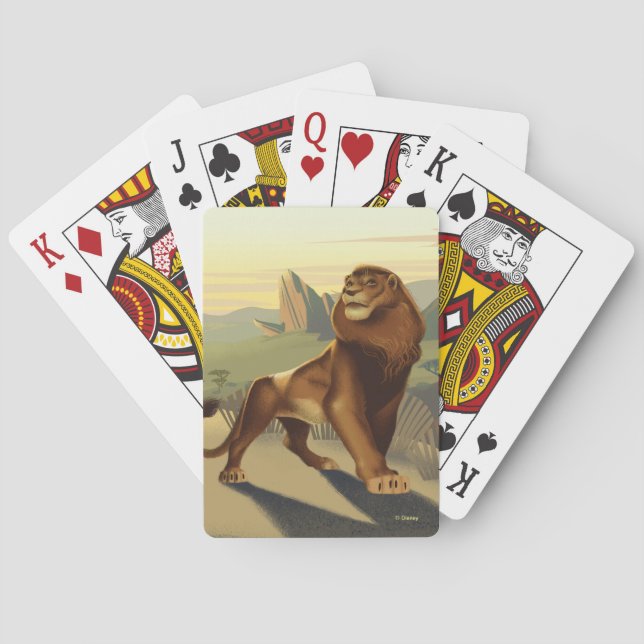 Jeu De Cartes Lion King | Simba Sur Les Terres De Fierté Jouer D (dos)