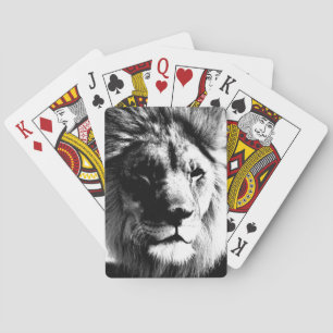 Jeu De Cartes Lion noir et blanc