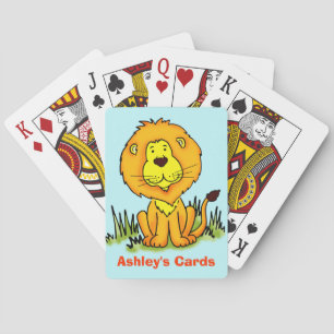 Jeu De Cartes Lion souriant nommé enfants jouant aux cartes