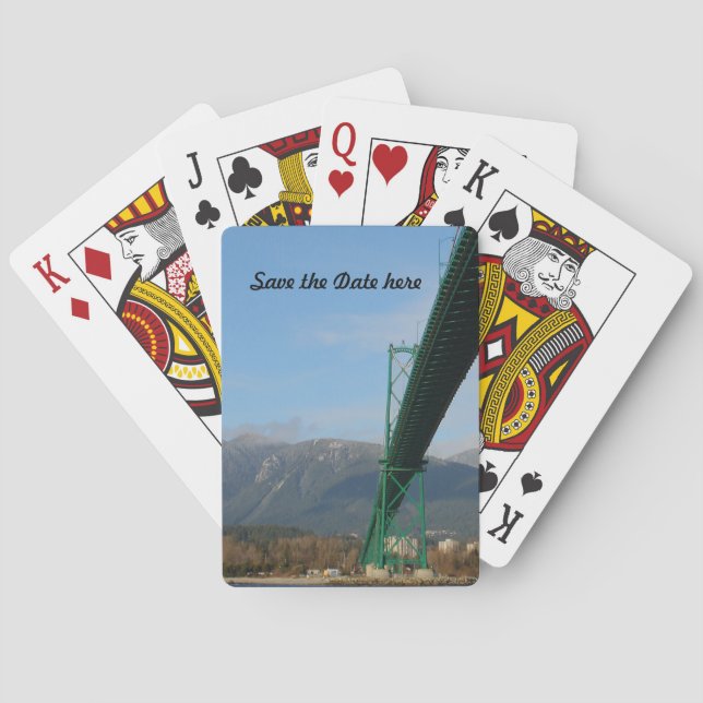 Jeu De Cartes Lions Gate Bridge Vancouver Jouer aux cartes (dos)
