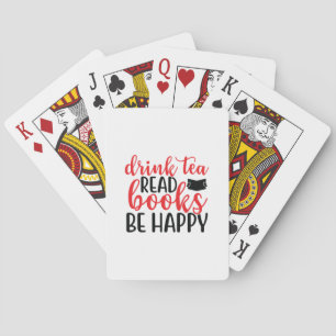 Jeu De Cartes Lire Art Boire Thé Lire Livres Soyez Heureux