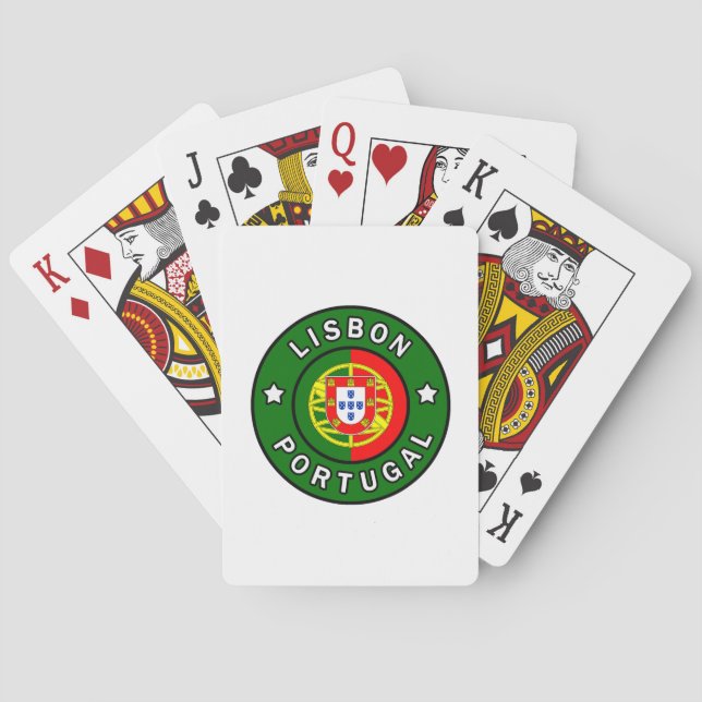 Jeu De Cartes Lisbonne Portugal (dos)