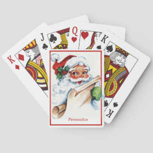 Jeu De Cartes Liste de cadeaux de Noël Père Noël Personnalisée