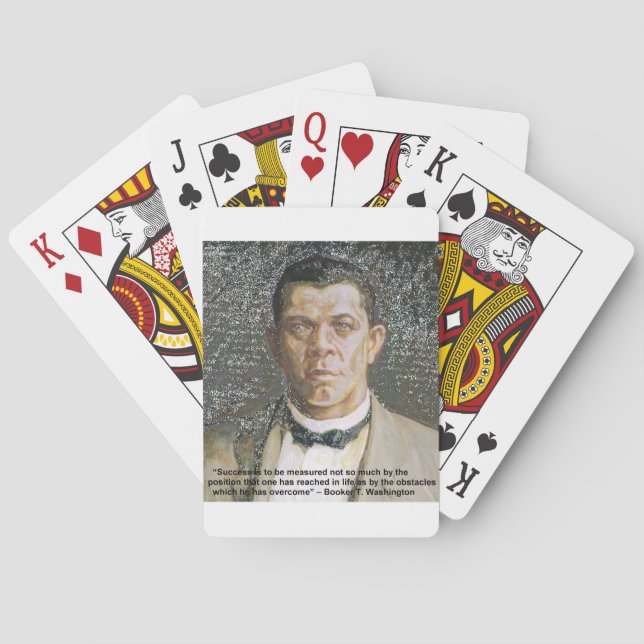 Jeu De Cartes Livre T Washington & Citation de succès (dos)
