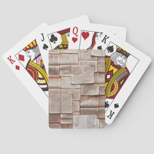 Jeu De Cartes Livres vintages (dos)