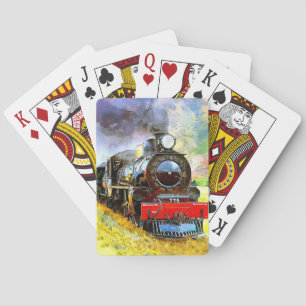 Jeu De Cartes Locomotive moteur de train à vapeur 778
