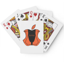 Logo Apple jouant aux cartes