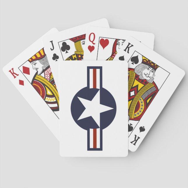 Jeu De Cartes Logo de la Force aérienne (dos)