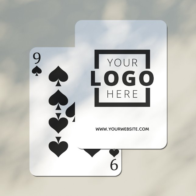 Jeu De Cartes Logo d'entreprise couleur personnalisée Marque pro (Créateur téléchargé)
