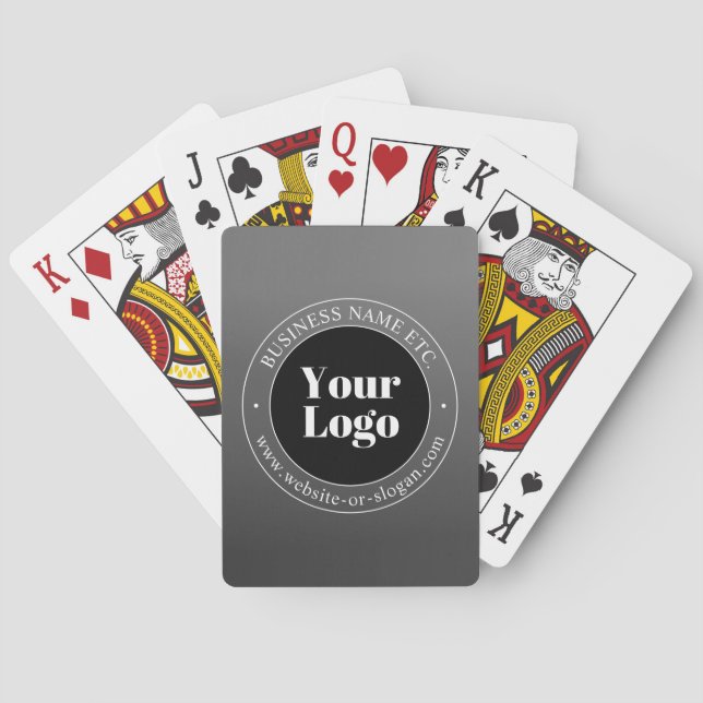 Jeu De Cartes Logo d'entreprise ou design & texte modifiable (dos)