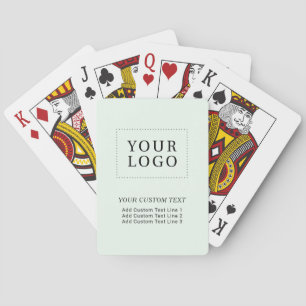 Jeu De Cartes Logo d'entreprise personnalisé de marque Mint Prom