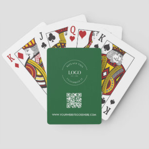 Jeu De Cartes LOGO Entreprise QR CODE Vert