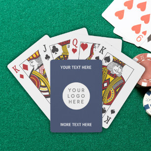 Jeu De Cartes Logo Et Texte Professionnels Personnalisés