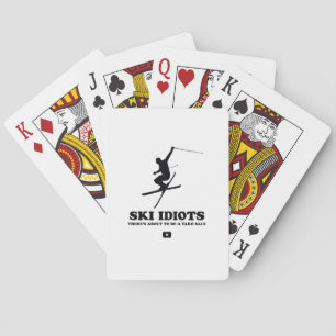 Jeu De Cartes Logo Idiot Ski